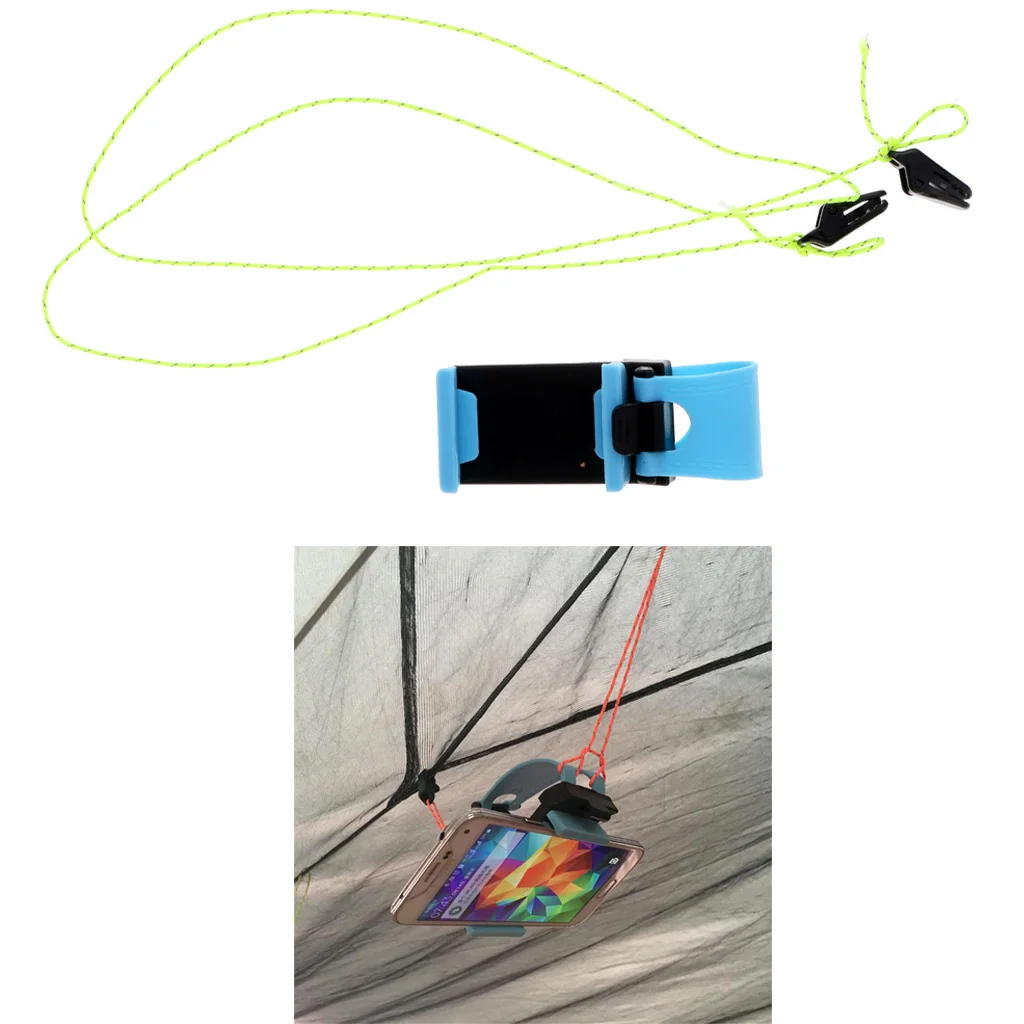 Hiking Beach Camping -on Tent Watching Videos DIY Mobile Phone Holder