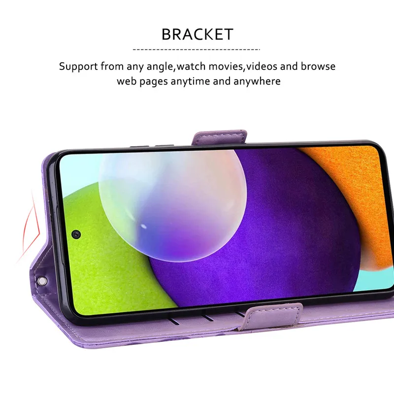 Leather Flip Case For Samsung Galaxy A03 Core A12 A02 A03S A32 A42 A52 A10 A01 A11 A20e A40 A50 A21S M11 M31 M21 A31 A41 A51 A71 3