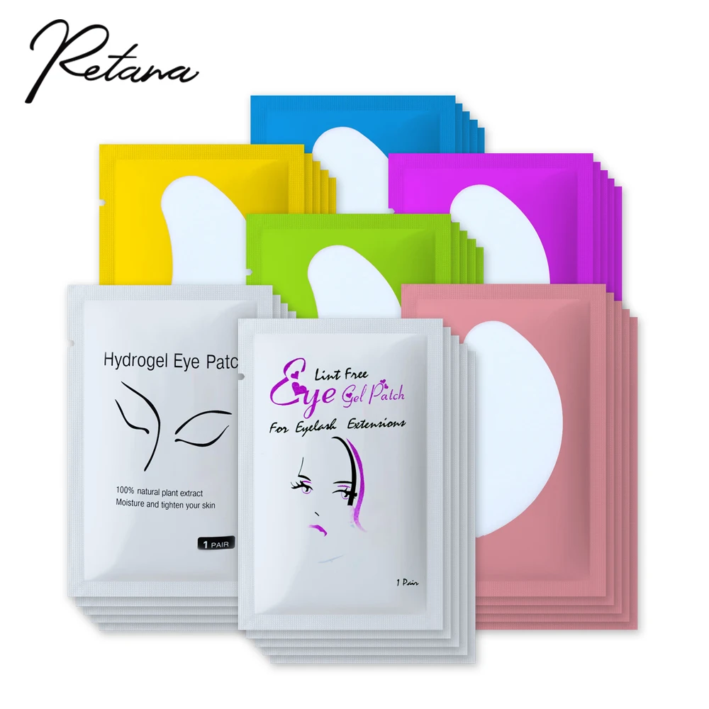 

50/100 Mascara For Construction Eyelash Pads Eye Patch Under The Eyelash Pads For Eyelash Extensions Lint-free Paper Makeup Tool
