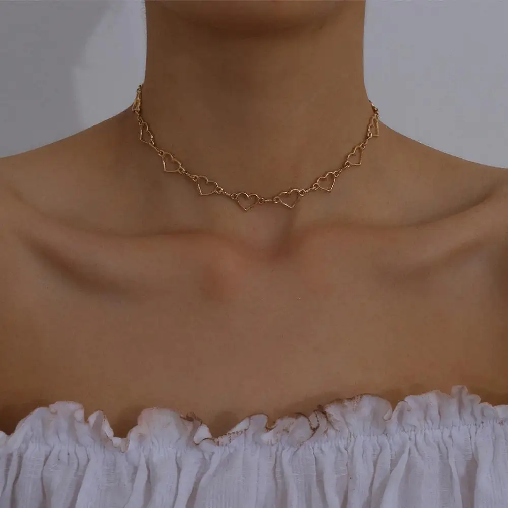 Lacteo Korean Sweet Love Heart Chain 