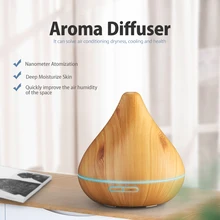 GX.Diffuser 300ML Ultrasonic Air Humidifier 7 Color Lights Cool Mist Maker Aromatherapy Diffuser Essential Oil Aroma Diffuser
