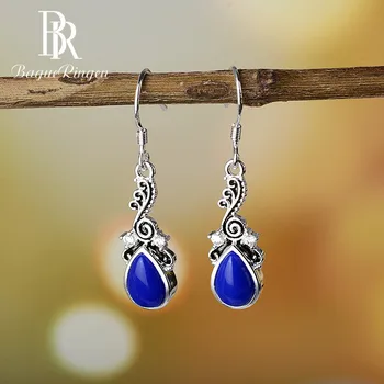 

Bague Ringen Classic 925 Sterling Silver Water Drop Charoite Earring for Female wedding Party Anniversarie Fine Jewelry Gift