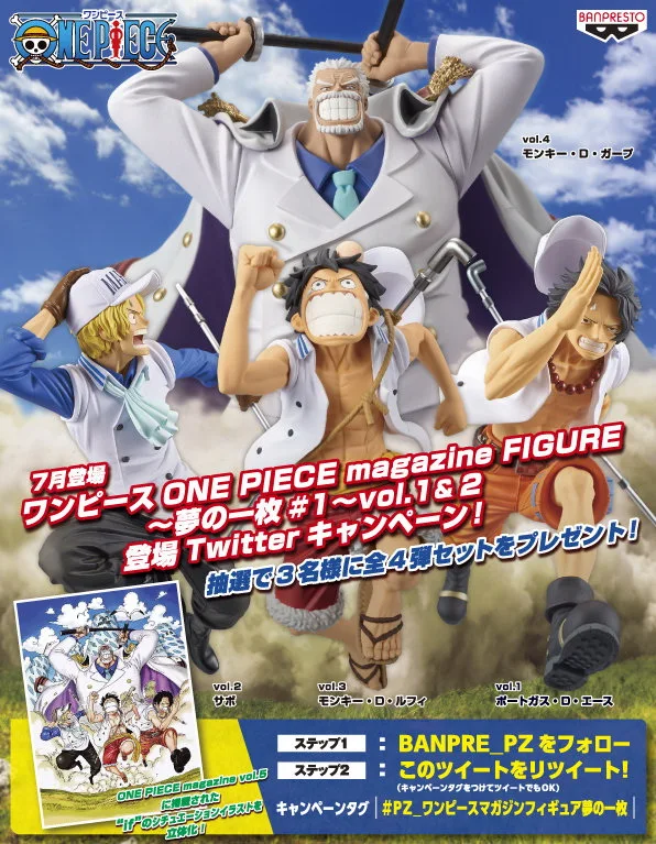 Оригинальный Banpresto одна штука Обезьяна D Garp журнал фигурка морской Гарп ПВХ