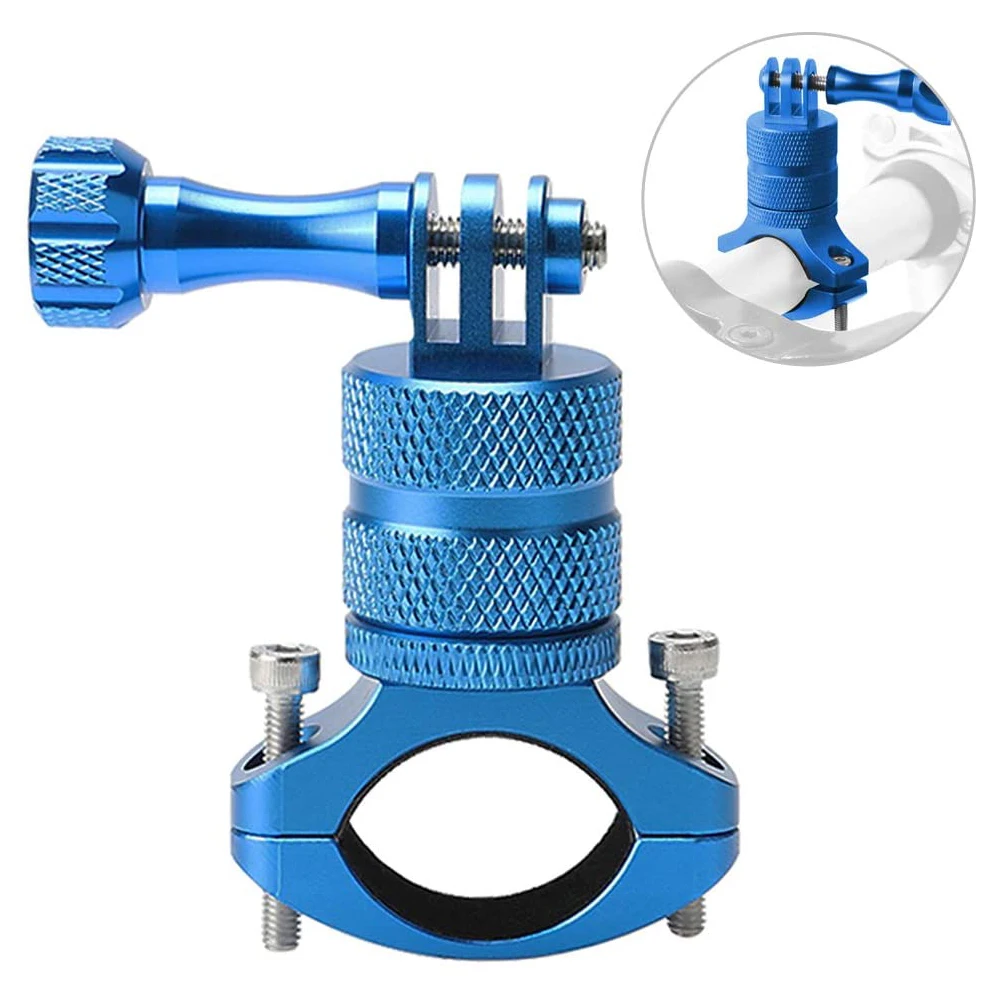 360 Degree Camera Bracket Holder For Bicycle Bike Motorcycle Support For GoPro Hero 3+ 8/7/6/5/4/3/2 Skeleton Frame Stand Clip afbeelding