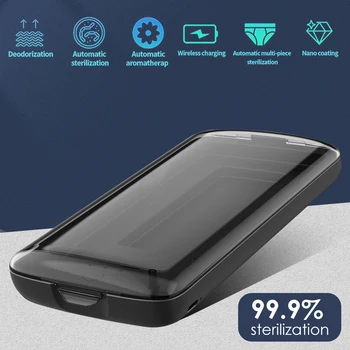 

X40 UV Smartphone Sanitizer 10W Wireless Charger Face Mask Sterilizer Box aromatherapy Sanitizer Disinfection Box