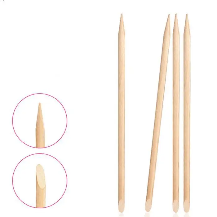 Double Ended Wooden Stick Pusher Remover Daily Life, Professional Salon, etc. Manicure Pedicure Tools Kit