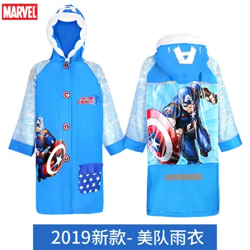 

Summer Captain America Raincoat impermeable Mickey mouse children Kids Boy Girl Poncho Rainsuit men raincoat outdoor gifts