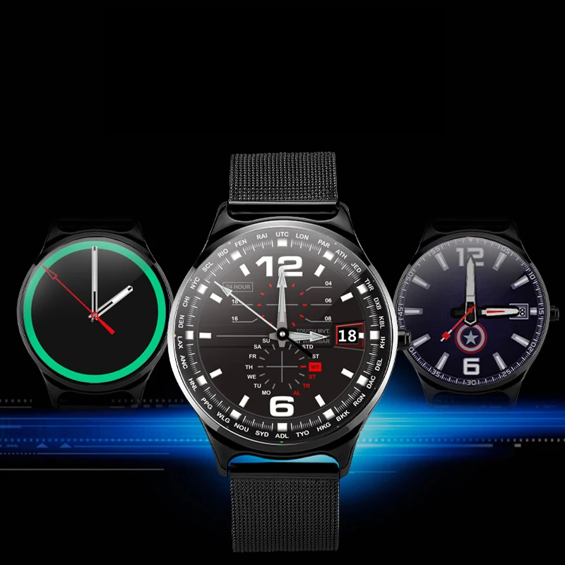 

Bakeey W18 1.33 Inch Larger Full Touch Screen RAM 1G Heart Rate Monitor Music Control Weather Smart Watch Leather or Stainless