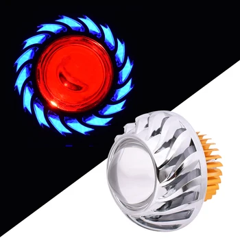 

For Yamaha WR250F YZF R1 XJR FJR 1300 FZ1 FAZER Motorcycle Headlight LED Projector Lens Single Halo Angel Devil Eye Spot Light