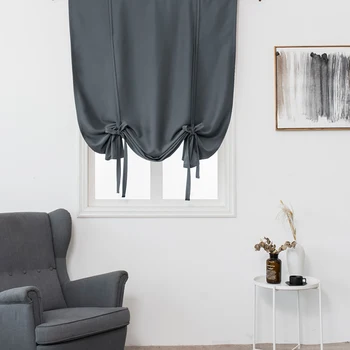 

Lychee Solid Blackout Roman Curtain Shade Curtains for Living Room Bedroom Modern Window Short Curtain