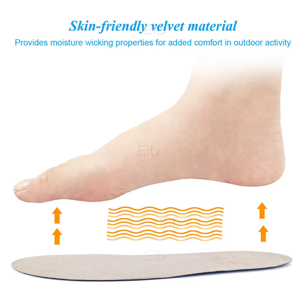 Silicone Insoles for Plantar Fasciitis Massaging Shoe Inserts Orthotic Insole for Shoes Shock-Absorption Feet Cushion man women