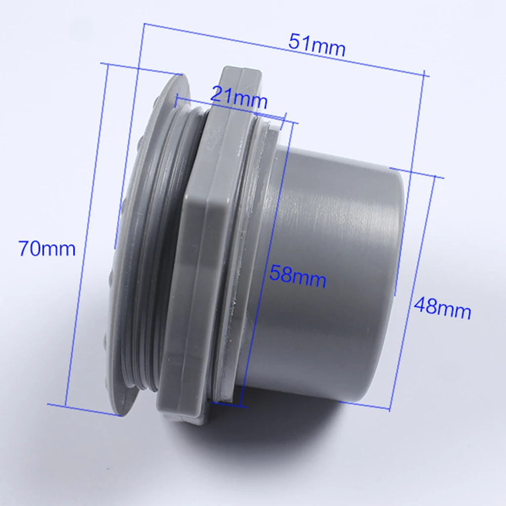 Universal RV Yacht Side Roof A/C Air Vent Exhaust Outlet, Install Hole: 60mm, Easy Installtion, Grey