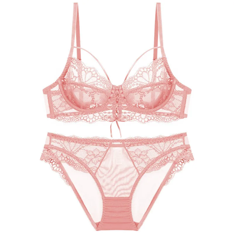 Rocwickline New Summer and Autumn Women's Bra set Nylon Solid Patchwork Lace Embroidery Back Closure Push Up sexy Lolita Style