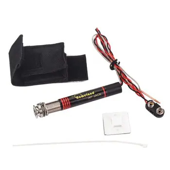 

Endpin Jack Preamp Piezo pickup Active for Acoustic Guitar Volume Tone Controls