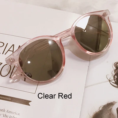 Pink Silver RBRARE Солнцезащитные очки женские очаровательный круглый очки ретро Желе Цветные зеркальные Винтажные Солнцезащитные очки элегантные женские солнцезащитные очки Gafas De Sol Mujer - Цвет линз: Pink Silver