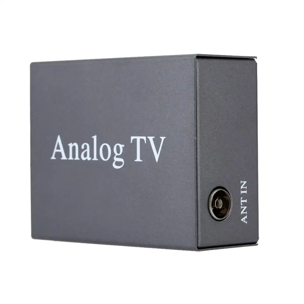 Универсальный ABS 12V автомобиль аналоговый телевизор DVD компьютерной приставки к телевизору приемник с пультом дистанционного управления Управление Авто Мини аналоговый ТВ коробка Декодер каналов кабельного телевидения