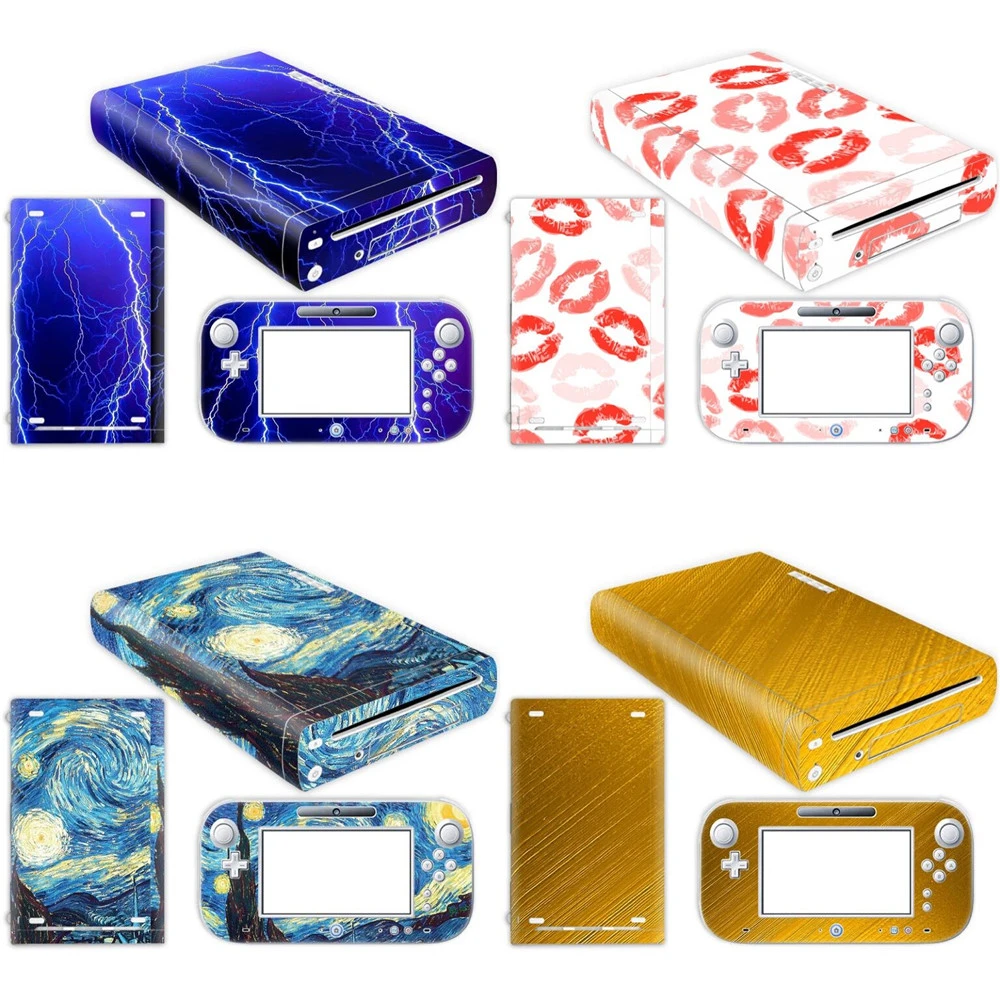 Vinyl Skin Sticker For Nintendo Wii U Console And Controller Stickers Aliexpress