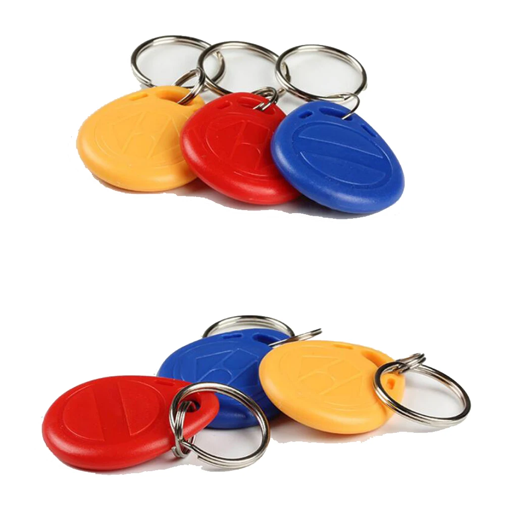 50pcs Waterproof EM4305 T5577 Copy Rewritable Writable Rewrite Duplicate RFID Tag Proximity ID Token Key Keyfobs Ring Clone Car