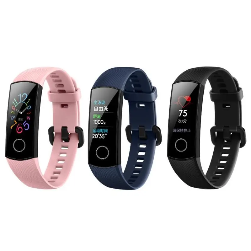 Huawei Honor Band 5 Смарт браслет оксиметр с сенсорным экраном волшебный цвет