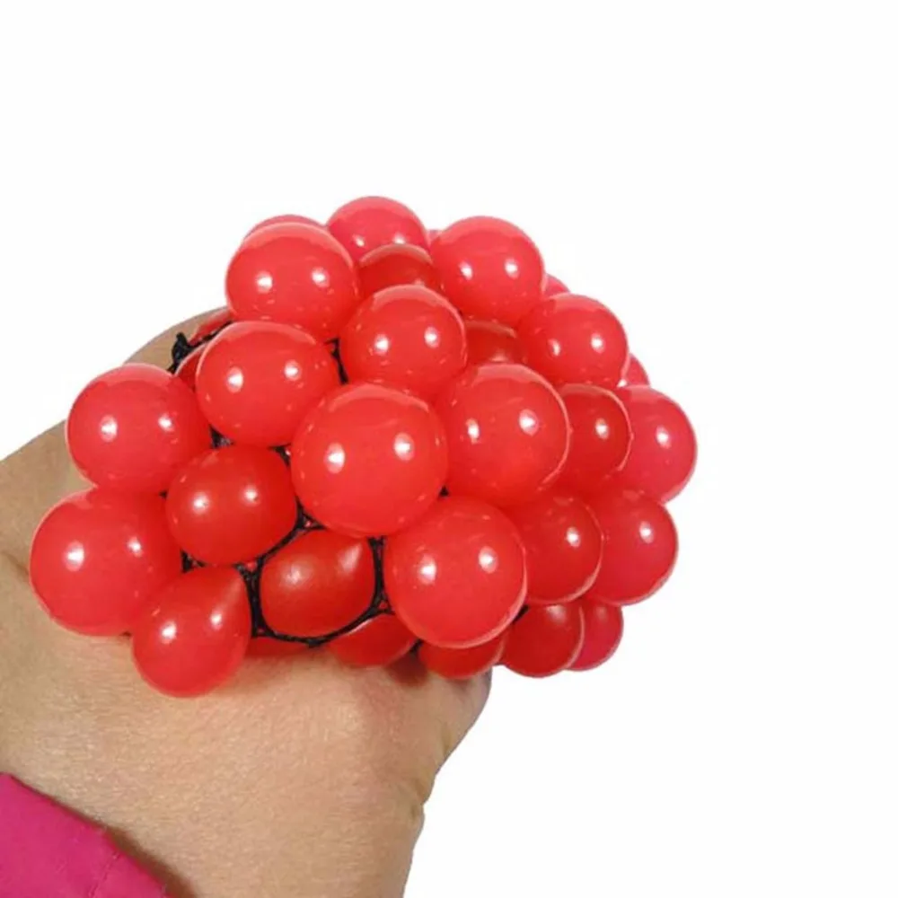 Антистресс мягкий мягкое лицо Reliever виноград трюки мяч натуральный каучук сжимает стресс Reliever здоровая игрушка для ребенка Шутка Подарок