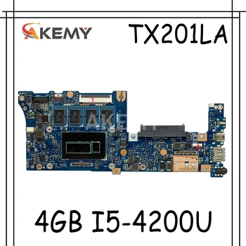 

Akemy TX201LA Laptop motherboard For Asus TX201LA TX201L TX201 mainboard Test original with 4G RAM I5-4200U cpu