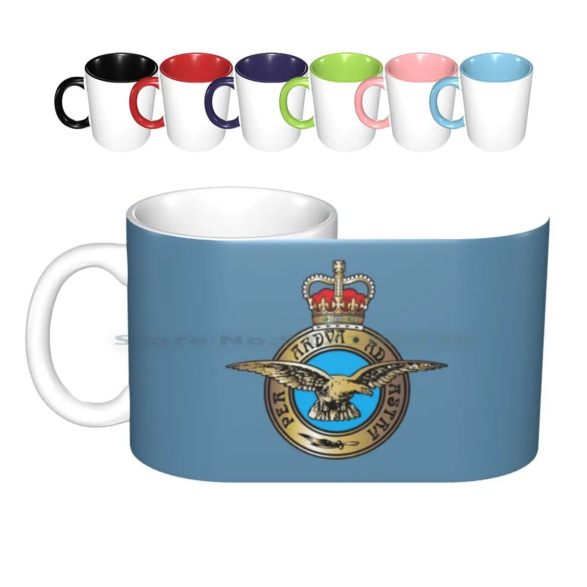 Royal Air Force Badge Tazze In Ceramica Tazze Da Caffè Tazza Da Tè Al Latte Royal Air Force Emblem Raf Uk Military Air Force Nato Ww1 Ww2