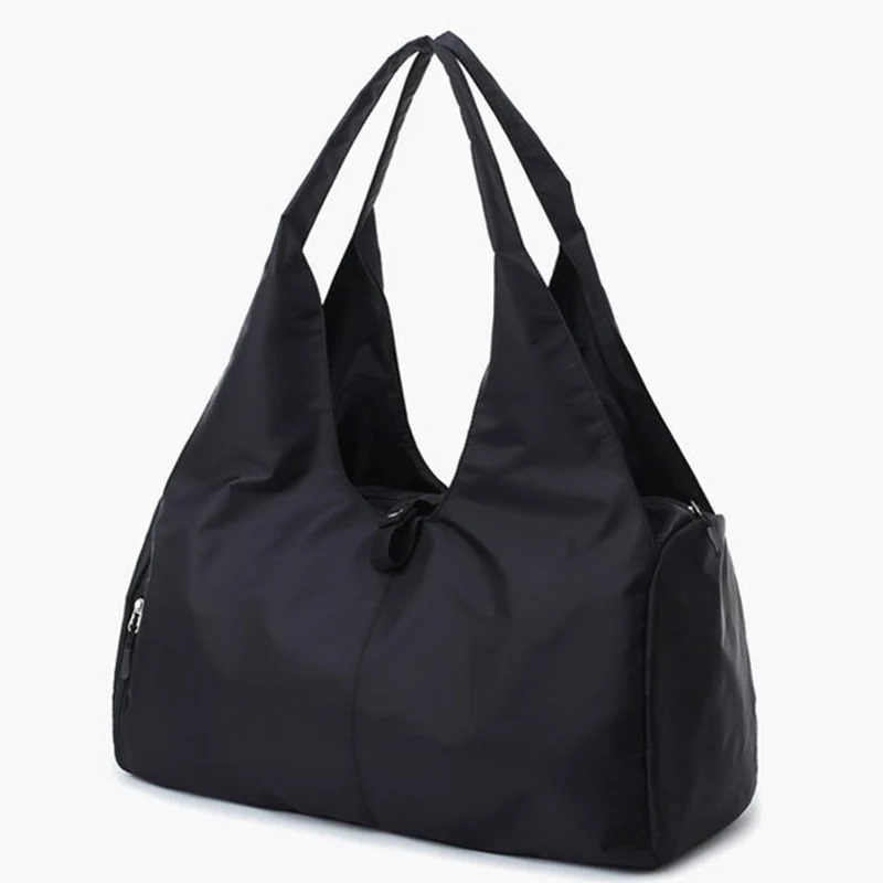 Коврик для йоги, сумка для тренажерного зала, сумки для фитнеса для женщин и мужчин, спортивная сумка для путешествий, нейлоновая сумка для занятий спортом на открытом воздухе Tas Sporttas - Цвет: black
