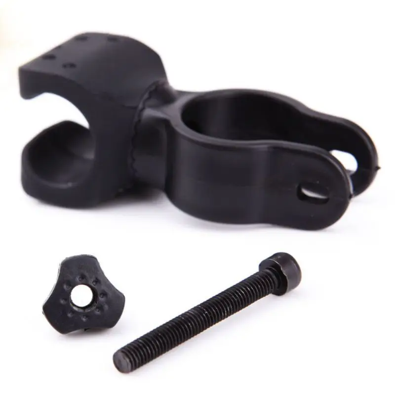 Bike Flashlight Clip 360 Degree Rotatable Adjustable Plastic Bicycle Fixed Mount Clamp Light Lamp Holder Accessories