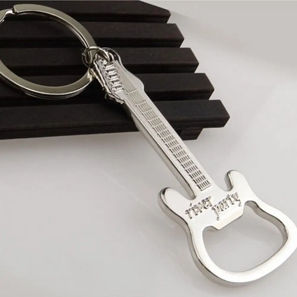 

Portable Guitar Beer Bottle Opener Hangings Keyring Keychain For Home Kitchen Bar Tool Music bar special supplies