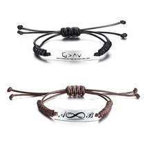 Customize Stainless Steel Blank ID Tag Bracelet For Men Women Children Personalized Bracelet Adjustable GOD IS GREATER Jewelry