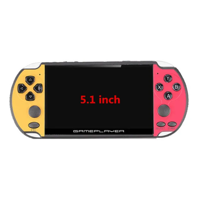 2019 version X7/X9 Plus Handheld Game Player 5.1 Inch HD  8G ROM Built in 10000 Games TV Output Multimedia Video Game Console 