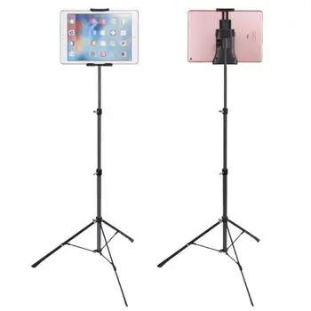 

Universal Mobile Phone Tablet Stand Floor Triangle Tracket Lazy Retractable Folding Rotating Bracket