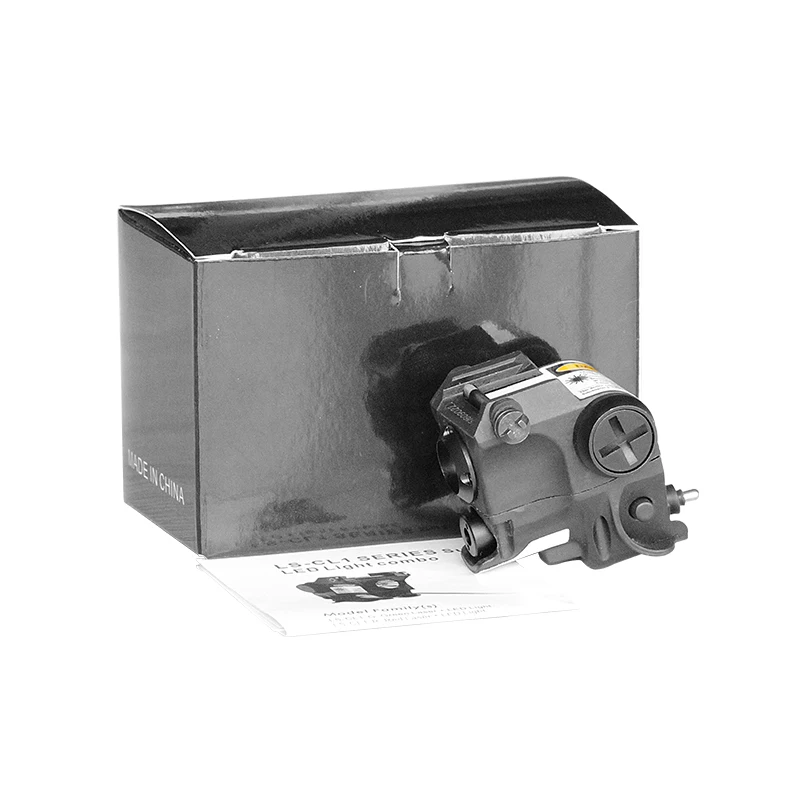 Compact Pistol Tactical LED Light with Green Dot Laser Sight for MIL-STD-1913 Picatinny Rail Taurus G2C GLOCK Ruger SR9C-5