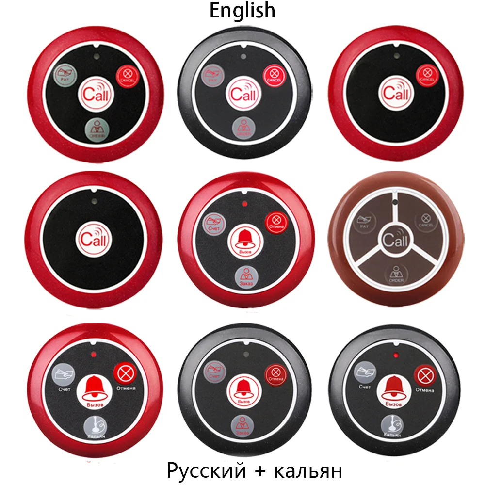Retekess T128 Restaurant Pager Wireless Waiter Calling System Watch Receiver + 10pcs T117 Call Button For Cafe Clinic Dentist