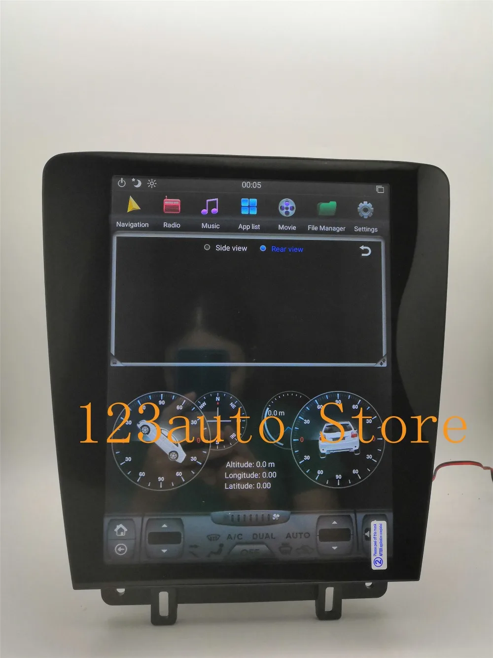 12,1 ''вертикальный Tesla стиль Android 8,1 PX6 автомобильный DVD gps навигационный плеер радио аудио для Ford Mustang 2010 2011 2012 2013
