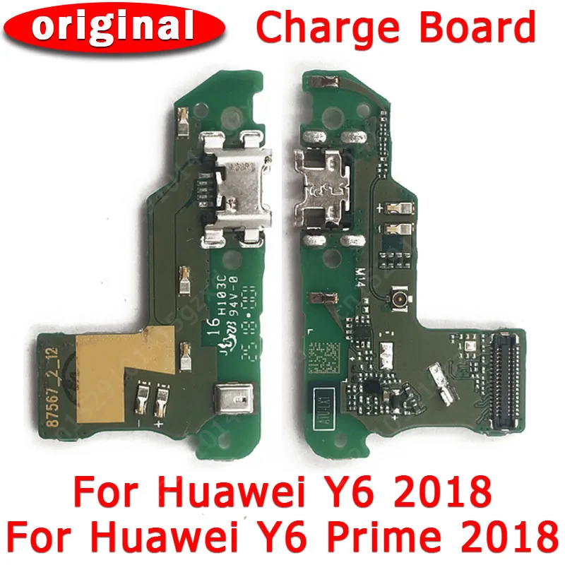 Original Charging Port For Huawei Y6 Prime 2018 USB Charge Board
