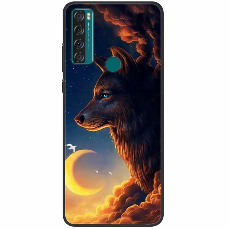 phone dry bag For TCL 20 SE Case Shockproof Soft Silicone Marble Phone Cover for TCL 20 SE Case 20se TPU Funda Painted Cartoon 6.82 inch Capa best waterproof phone pouch Cases & Covers