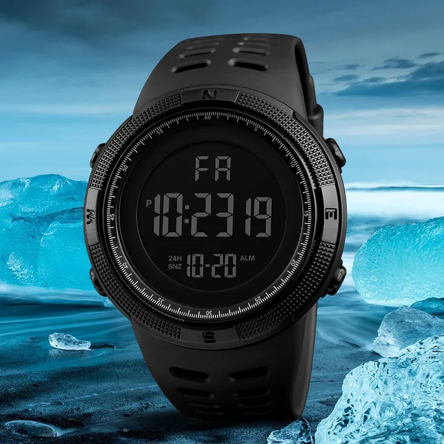 Reloj Digital deportivo multifunción para hombre y mujer, cronógrafo con pantalla de fecha, alarma semanal, Masculino - Imagen 2