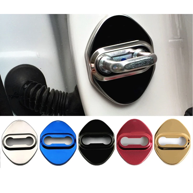 

Car Door Lock Buckle Protection Protective Cover trim 4pcs fit for mazda 2 2007 2008 2009 5 colors Accessories 4pcs/set