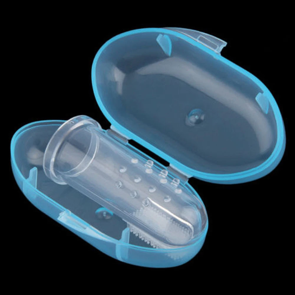 Детские аксессуары для новорожденных малышей, удобная прочная портативная зубная щетка с чехлом, 1 шт. набор зубных щеток для поезда