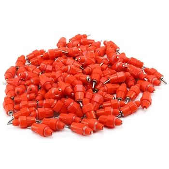 

100 Pcs Water Cups Nipple Chicken Drinkers Waterer 360 Angle Poultry Supplies Chicken Equipment Quail Feeding Tools