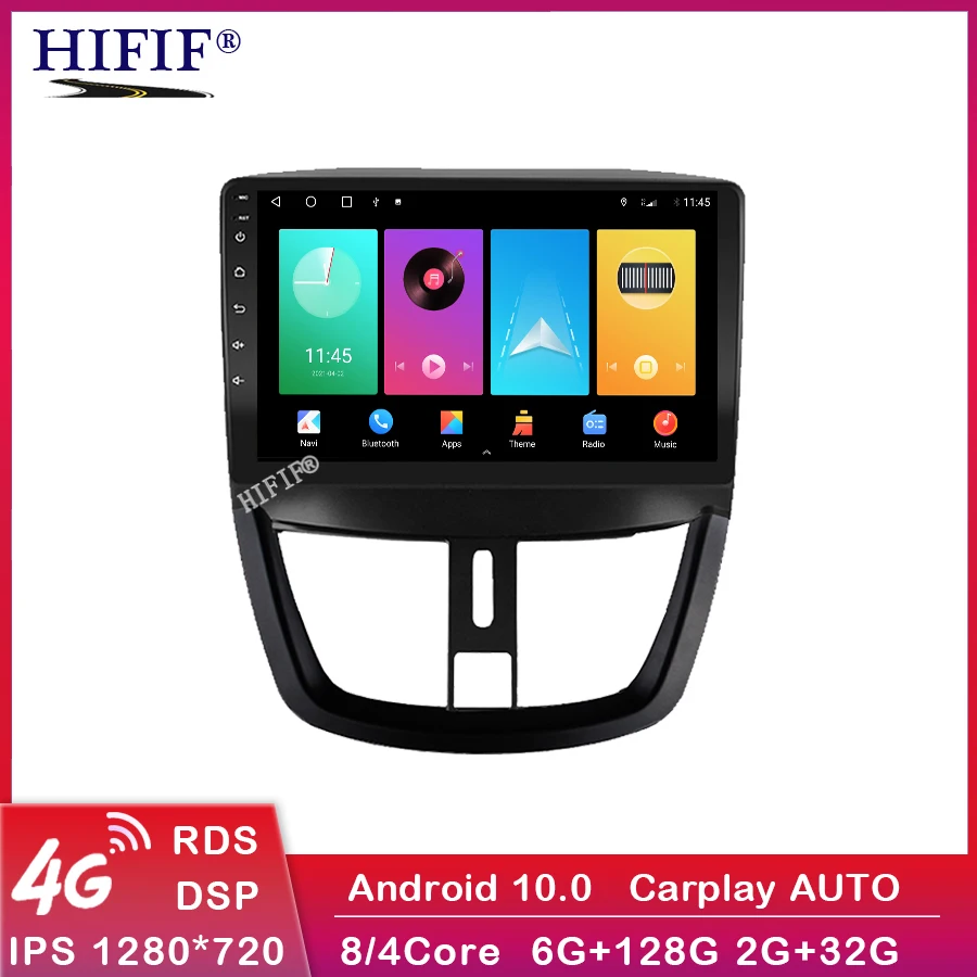 Android 10 RDS DSP 2.5D автомобильное радио стерео Wi-Fi GPS-навигация мультимедийный плеер
