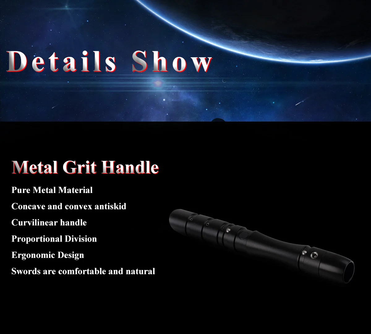 YDD Jedi Sith LED Light Saber Force FX Lightsaber with Loud Sound and High Light, Metal Hilt, Rechargeable Lightsaber