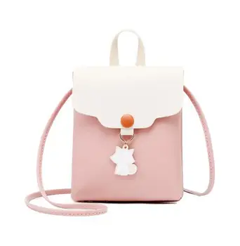 

New Women's cute girls faux leather shoulder messenger bag