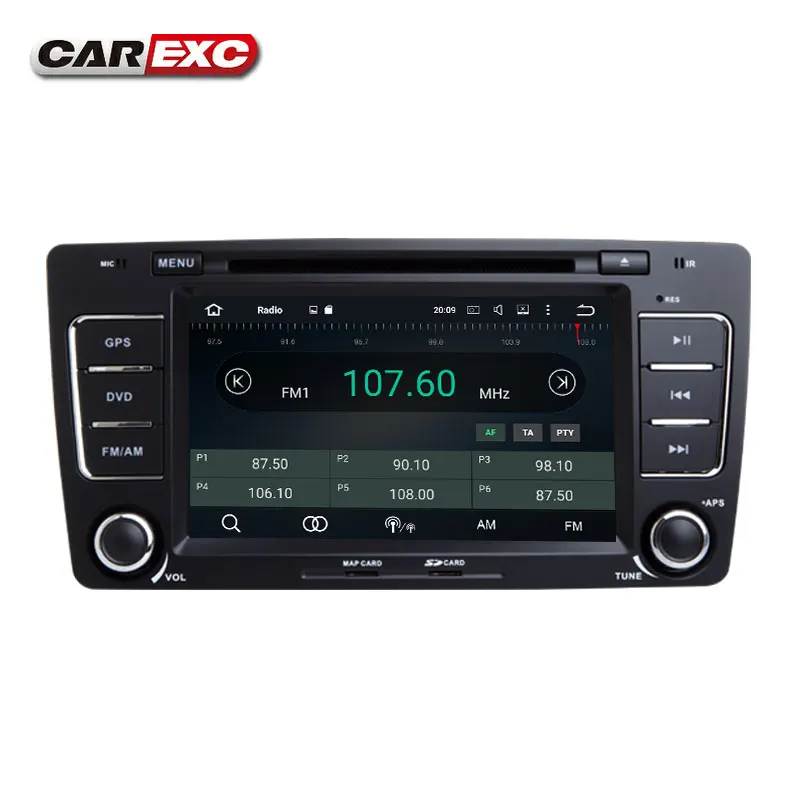 Best 7 Inch Android 9.0 Octa Core Car DVD Player For SKODA/Octavia 2009-2013 Canbus WIFI GPS Navigation BT Radio USB FM Carplay 5