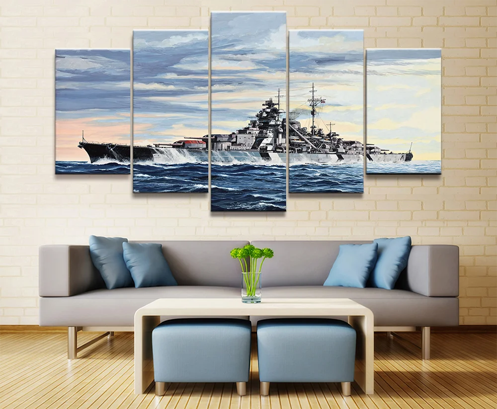 5 шт. холст картины война оружие плакат печатные для Гостиная Wall Art декора картина