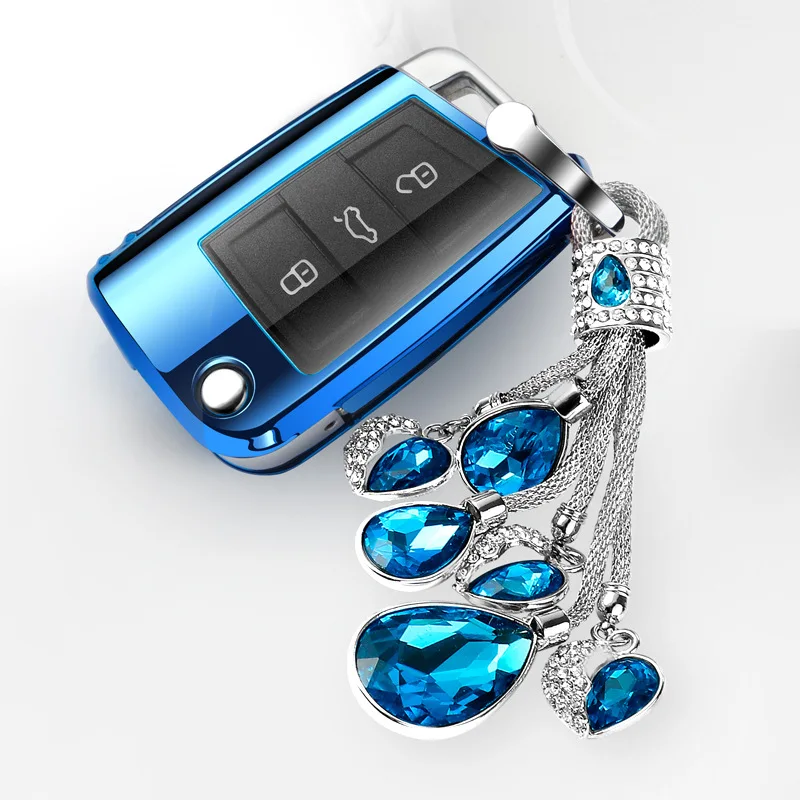 2020 TPU Car Key Case Cover Auto Key Protection Covers For VW POLO Golf