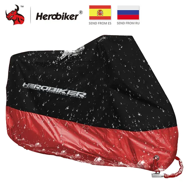 US $13.01 HEROBIKER Motors Bike Motorcycle Covers Dust Waterproof Outdoor Indoor Rain UV Protector Cover Coat