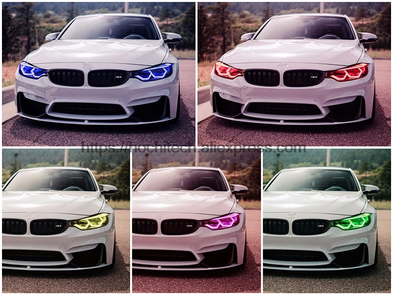 HochiTech WIFI RGB Multi-color Concept M4 Iconic Style LED Angel Eye Kit for BMW M3 F80 M4  F82 car styling