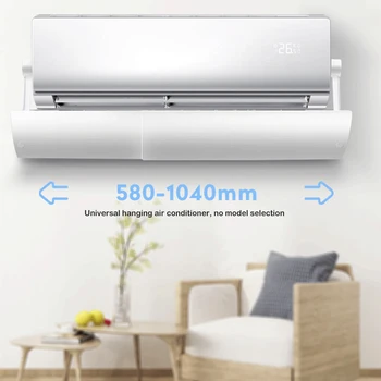 

Air Conditioning Cover Adjustable Wind Deflector Air Conditioner Baffle Shield Cover for Household Bedroom Decoration